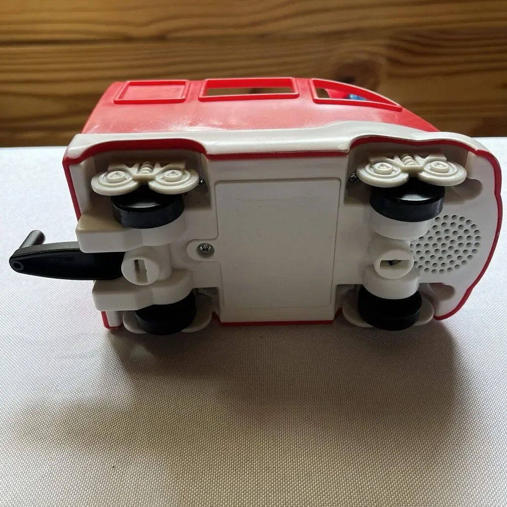 Fisher Price Little People Red Friendly Passenger Train Engine Only Talking